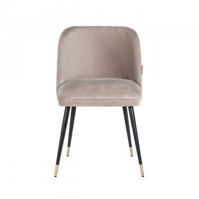 Stoel Alicia khaki velvet fire retardant (FR-Quartz 903 Khaki)