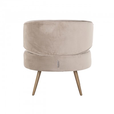 Fauteuil Hazel khaki velvet (Quartz Khaki 903)