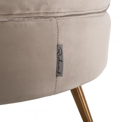 Fauteuil Hazel khaki velvet (Quartz Khaki 903)