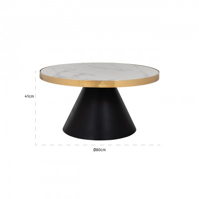 Salontafel Odin 80Ø  (Gold)