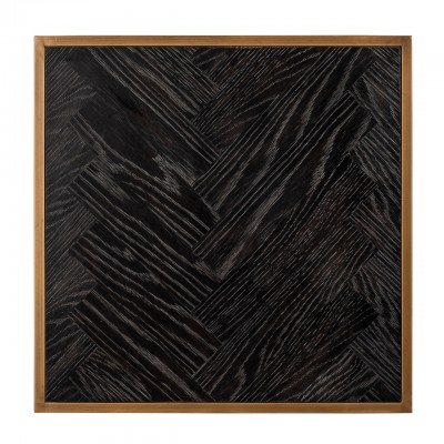 Bijzettafel Blackbone Brass 50x50 (Black rustic)