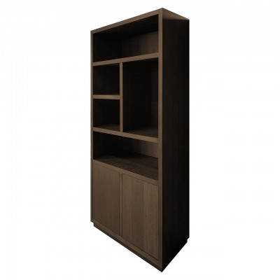 Boekenkast Oakura 2-deuren (Brown)