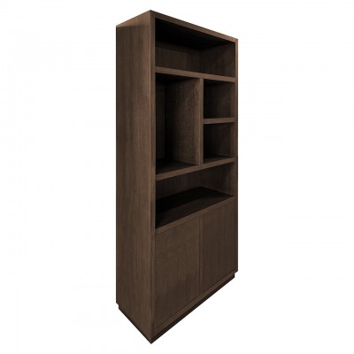 Boekenkast Oakura 2-deuren (Brown)