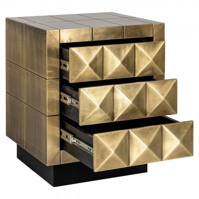 Ladenkast Collada 3-laden (Brushed Gold)