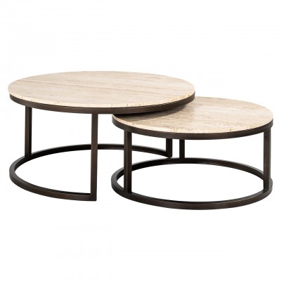 Avalon salontafel set van 2 (Bronze)