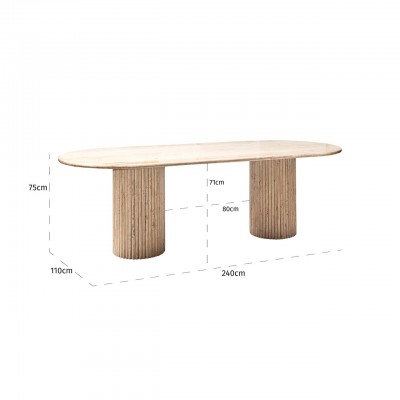 La Cantera eettafel ovaal 240