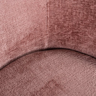 Stoel Amphara rose chenille