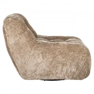 Draaifauteuil Rosy taupe chenille (Bergen 104 taupe chenille)