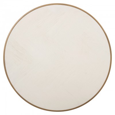 Salontafel Whitebone brass set van 2