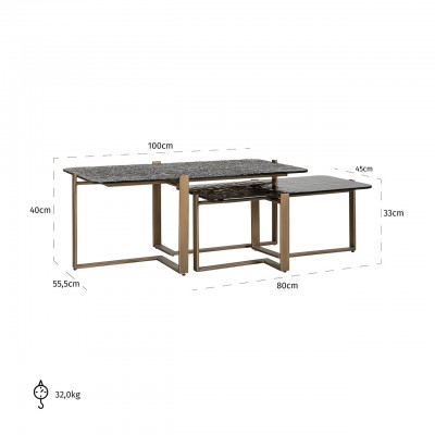 Salontafel Sterling set van 2