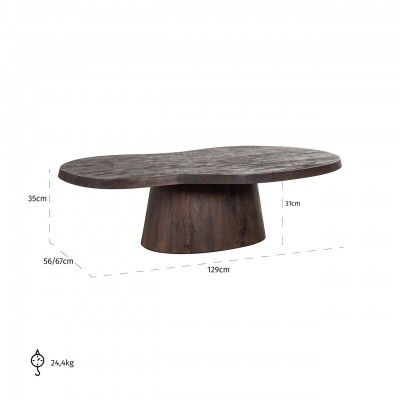 Salontafel Odile (Dark brown)