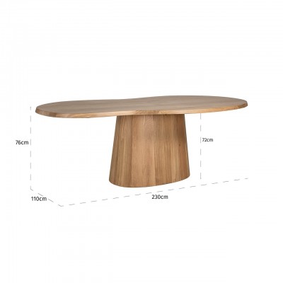 Eettafel Riva 230 (Natural oak)