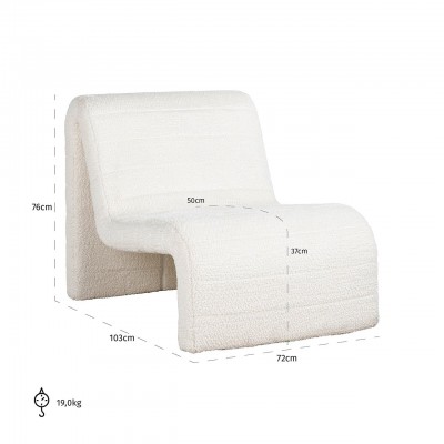 Fauteuil Kelly lovely white (Be Lovely 02 White)
