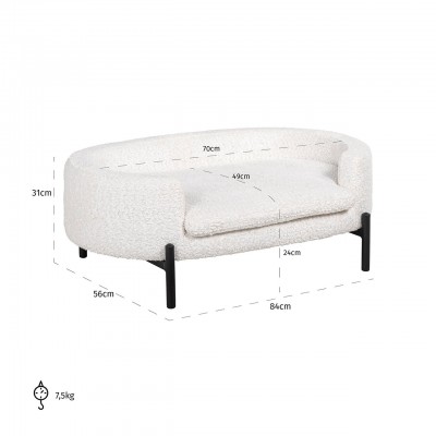 Huisdierenbed Dolly white sheep (Sheep 02 white)