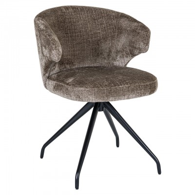 Draaifauteuil Milly stone chenille (Niagara 104 Stone Chenille)