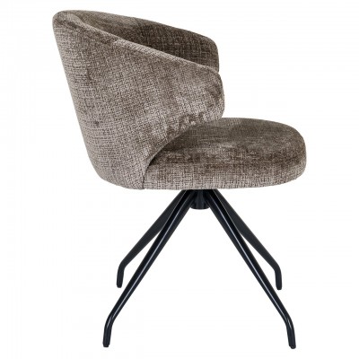 Draaifauteuil Milly stone chenille (Niagara 104 Stone Chenille)