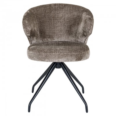 Draaifauteuil Milly stone chenille (Niagara 104 Stone Chenille)