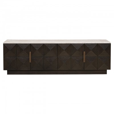 Tv-dressoir Claremont 4-deurs (Brown)