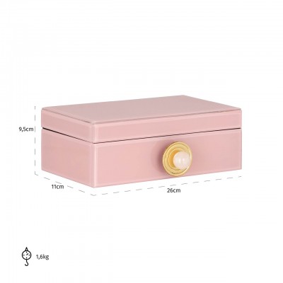 Opbergbox Jamila groot (Pink)