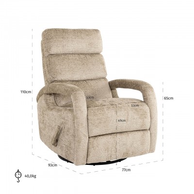 Draaifauteuil Denvi desert fusion (Fusion 109 desert)